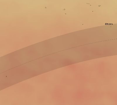 Map of the average cloud coverage across French Polynesia for the solar eclipse of 06/04/2198