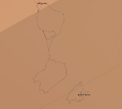 Map of the average cloud coverage across Saint Pierre and Miquelon for the solar eclipse of 04/14/2200