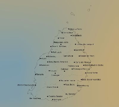 Map of the average cloud coverage across Mauritius for the solar eclipse of 10/09/2200