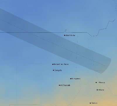 Map of the average cloud coverage across Sudan for the solar eclipse of 07/17/2205