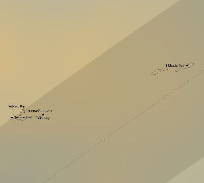 Map of the average cloud coverage across Cayman Islands for the solar eclipse of 05/15/2208