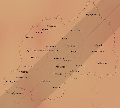 Map of the average cloud coverage across Rwanda for the solar eclipse of 03/04/2212