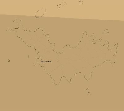 Map of the average cloud coverage across Saint Barthélemy for the solar eclipse of 08/27/2212