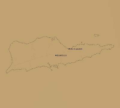 Map of the average cloud coverage across United States Virgin Islands for the solar eclipse of 08/27/2212