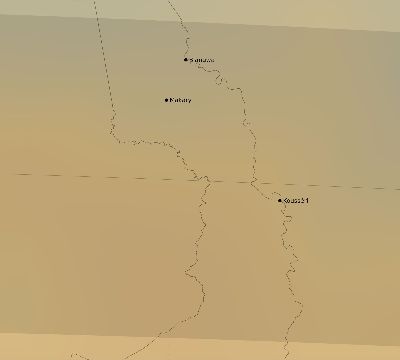 Map of the average cloud coverage across Cameroon for the solar eclipse of 04/15/2219