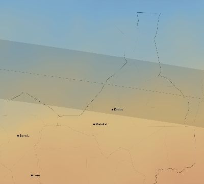 Map of the average cloud coverage across South Sudan for the solar eclipse of 04/15/2219