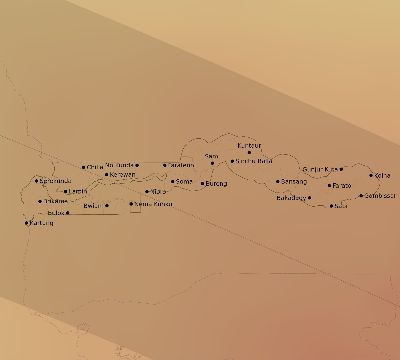 Map of the average cloud coverage across Gambia for the solar eclipse of 10/09/2219