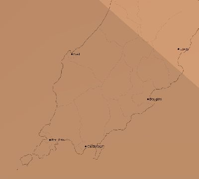 Map of the average cloud coverage across Isle of Man for the solar eclipse of 09/27/2220