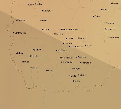 Map of the average cloud coverage across North Macedonia for the solar eclipse of 09/27/2220