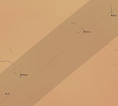 Map of the average cloud coverage across Marshall Islands for the solar eclipse of 05/27/2226