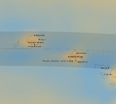 Map of the average cloud coverage across United States for the solar eclipse of 05/27/2226