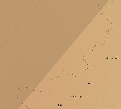 Map of the average cloud coverage across Kosovo for the solar eclipse of 05/16/2227