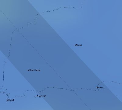 Map of the average cloud coverage across Pakistan for the solar eclipse of 09/18/2229