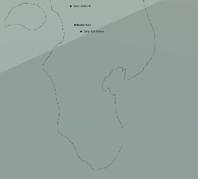 Map of the average cloud coverage across Caribbean Netherlands for the solar eclipse of 12/31/2233