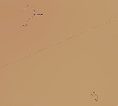 Map of the average cloud coverage across Tuvalu for the solar eclipse of 04/25/2237