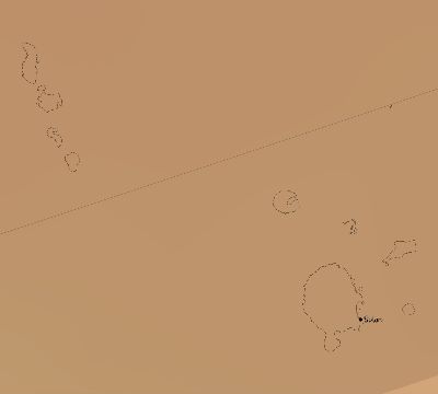 Map of the average cloud coverage across Vanuatu for the solar eclipse of 04/25/2237