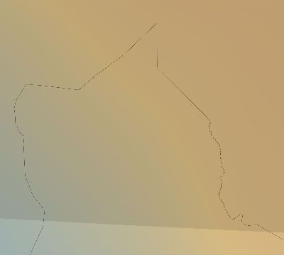 Map of the average cloud coverage across Chile for the solar eclipse of 10/19/2237