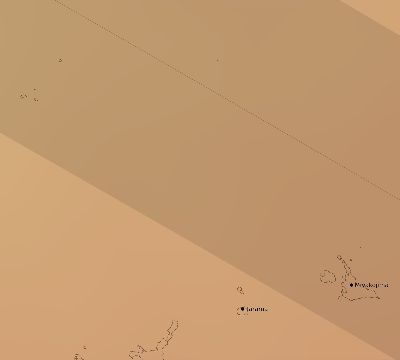 Map of the average cloud coverage across Japan for the solar eclipse of 08/08/2241