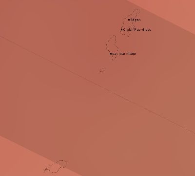 Map of the average cloud coverage across Northern Mariana Islands for the solar eclipse of 08/08/2241