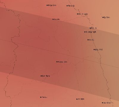 Map of the average cloud coverage across Vietnam for the solar eclipse of 06/06/2244