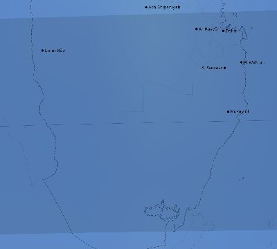 Map of the average cloud coverage across Qatar for the solar eclipse of 09/18/2248