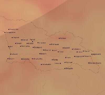 Map of the average cloud coverage across Georgia for the solar eclipse of 03/15/2249