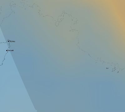 Map of the average cloud coverage across Greece for the solar eclipse of 03/15/2249