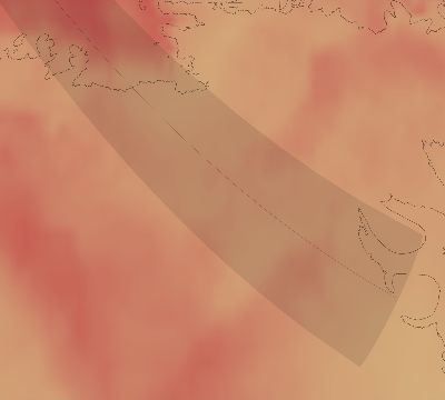 Map of the average cloud coverage across Antarctica for the solar eclipse of 09/07/2249