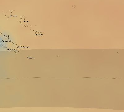 Map of the average cloud coverage across New Caledonia for the solar eclipse of 09/07/2249