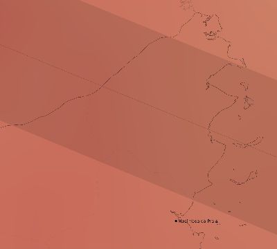 Map of the average cloud coverage across Mozambique for the solar eclipse of 01/12/2252