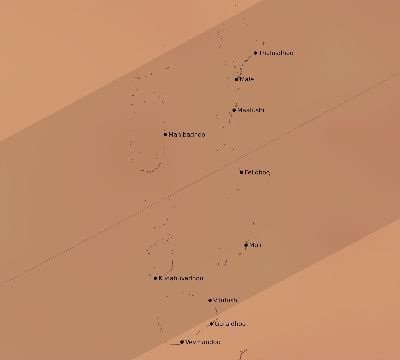 Map of the average cloud coverage across Maldives for the solar eclipse of 05/07/2255