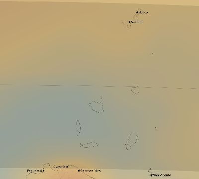 Map of the average cloud coverage across Philippines for the solar eclipse of 05/07/2255