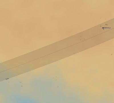Map of the average cloud coverage across Seychelles for the solar eclipse of 05/07/2255