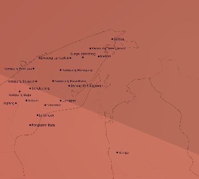 Map of the average cloud coverage across Brunei for the solar eclipse of 10/31/2255