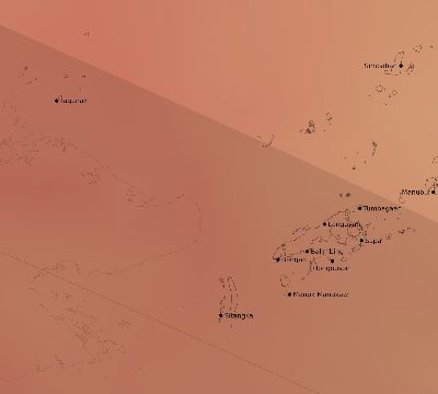 Map of the average cloud coverage across Philippines for the solar eclipse of 10/31/2255