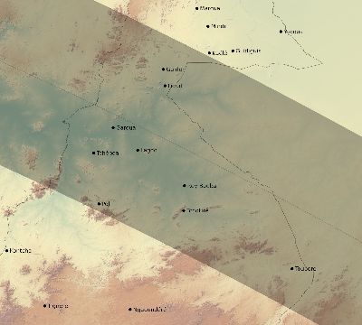 Map of the eclipse path across Cameroon on 09/20/1503