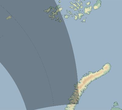 Map of the eclipse path across Russia on 07/30/1505