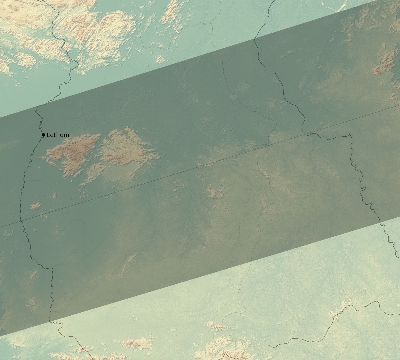 Map of the eclipse path across Guyana on 11/01/1510