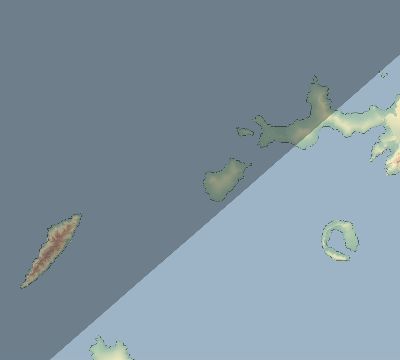 Map of the eclipse path across Antarctica on 04/27/1511