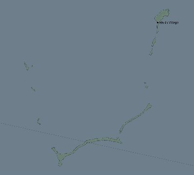 Map of the eclipse path across Kiribati on 08/20/1514