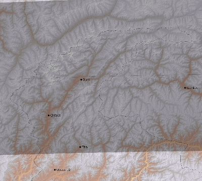 Map of the eclipse path across Pakistan on 08/20/1514