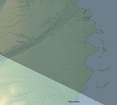 Map of the eclipse path across Mozambique on 12/13/1517