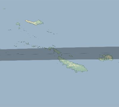 Map of the eclipse path across Papua New Guinea on 09/10/1531