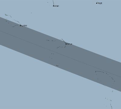 Map of the eclipse path across Marshall Islands on 01/03/1535