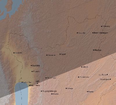 Map of the eclipse path across Burundi on 11/23/1546
