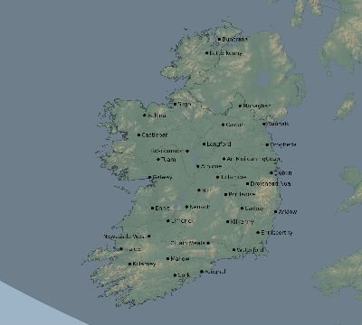 Map of the eclipse path across Ireland on 11/12/1547