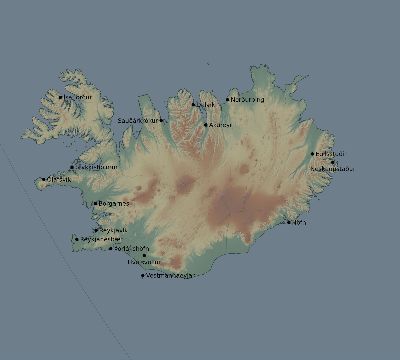 Map of the eclipse path across Iceland on 11/12/1547