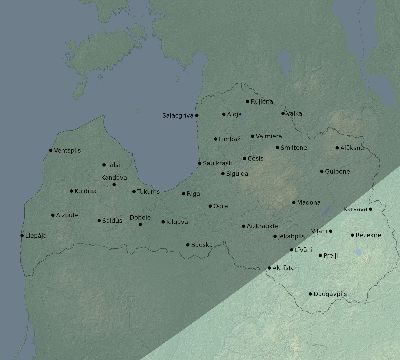 Map of the eclipse path across Latvia on 11/12/1547