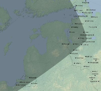 Map of the eclipse path across Russia on 11/12/1547
