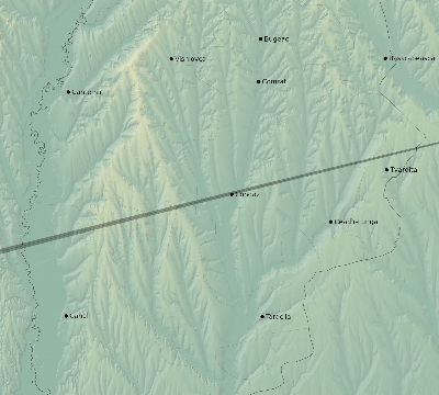Map of the eclipse path across Moldova on 04/09/1567
